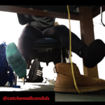 Never Keeps Her Shoes On: Blue and Black Mismatched Socks out of Uggs