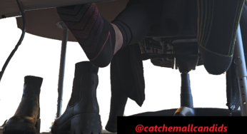 Black Mismatched Socks out of Boots