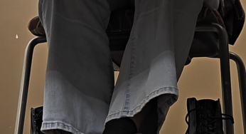 Thin Black Socks out of Black Boots