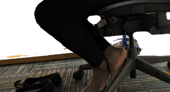 Ebony Blue Toes out of Flats