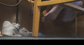 Asian Barefoot out of White Air Maxes