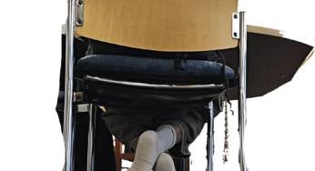 Ebony Doc Marten Shoeplay in White Socks