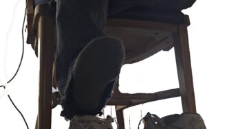Ebony Grey Socks out of White Air Forces