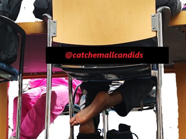 Ebony Barefoot Dipping out of Black Uggs