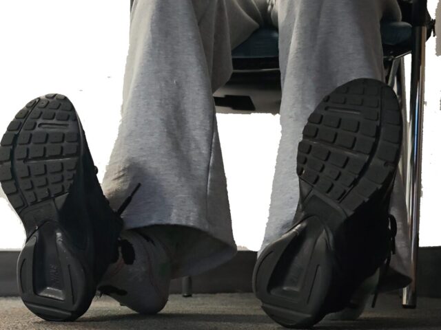 Latina Christmas Sock Shoeplay with Black Nikes