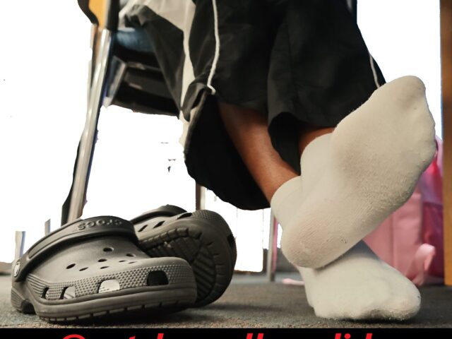 Ebony White Socked Soles out of Crocs
