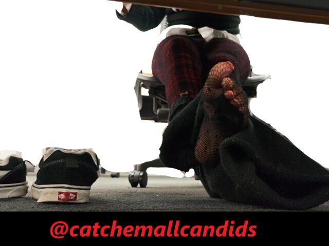 Ebony Red Toes and Nylons out of Vans