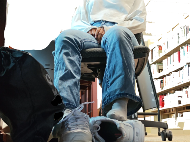 Ebony Sweaty Socks out of Sketchers and Shoeplay